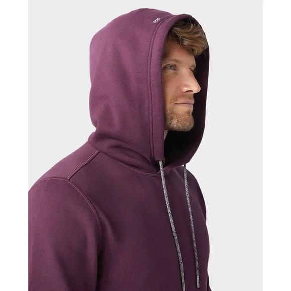 Stio Whitebark French Terry Hoodie Deep Purple Size Large Men’s - Picture 4 of 12